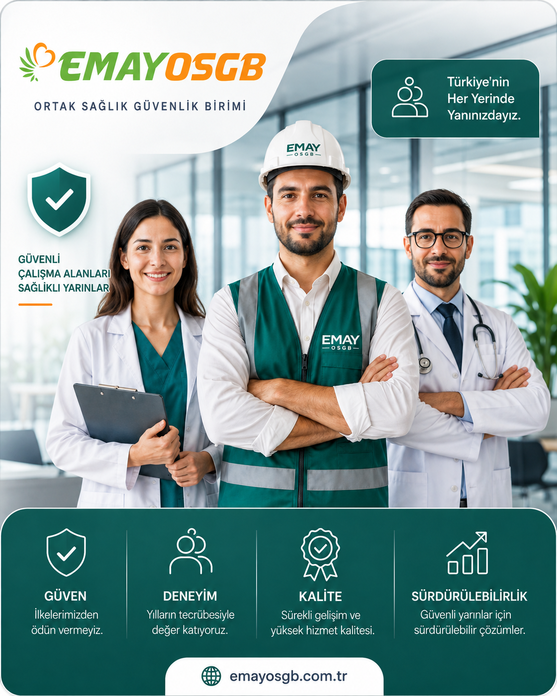 EMAY OSGB güvenilir çözüm ortağınız kurumsal tanıtım görseli